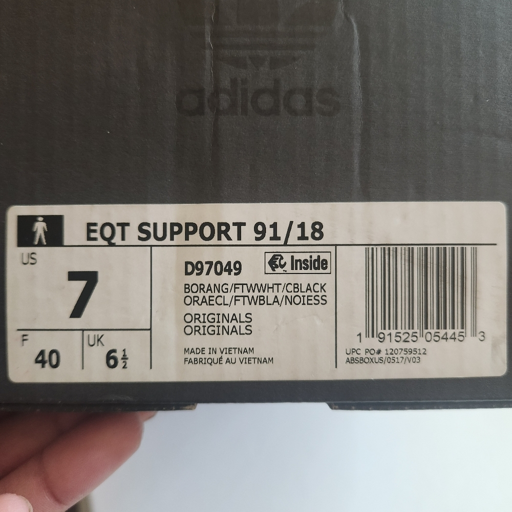 ADIDAS "ORIGINALS" EQT SUPPORT RUNNER'S πββοΈπββοΈ - Picture 8 of 8